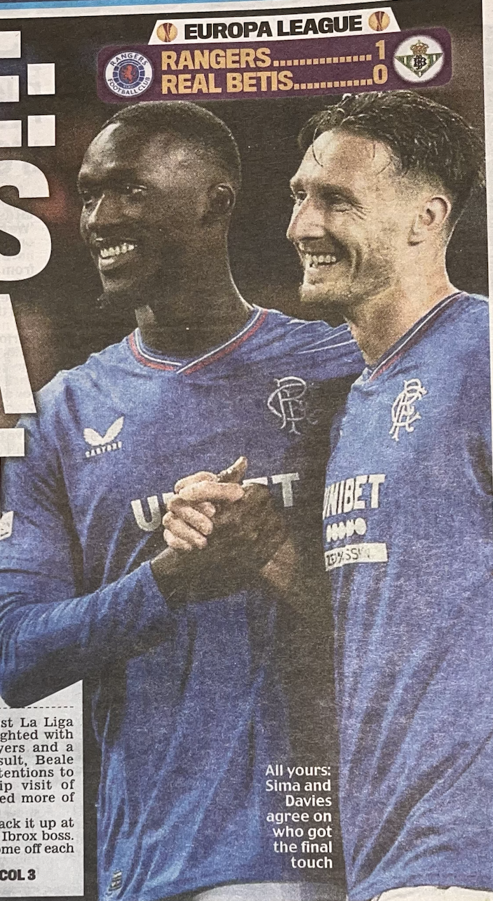 Davies Pleased With Rangers Return After Summer Speculati